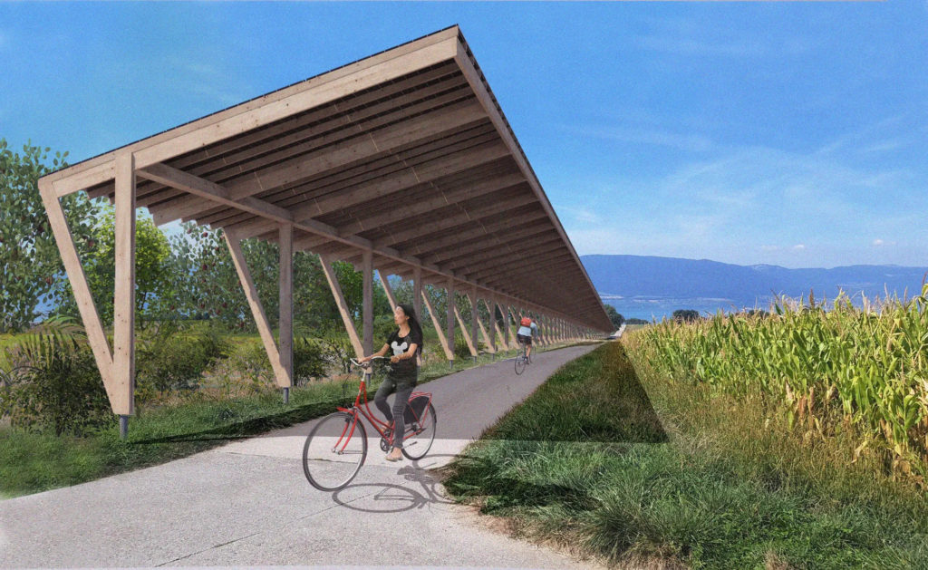 Pistes cyclables solaires en Suisse