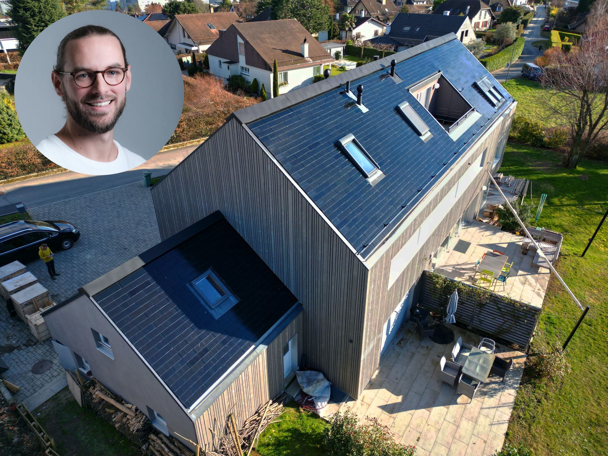 Rénovation thermique de cette maison multifamiliale résidence principale à Ecublens (Vaud)