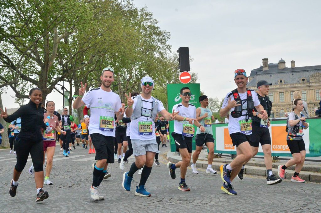 Notre équipe d'ingénieurs et d'architectes au Marathon de Paris